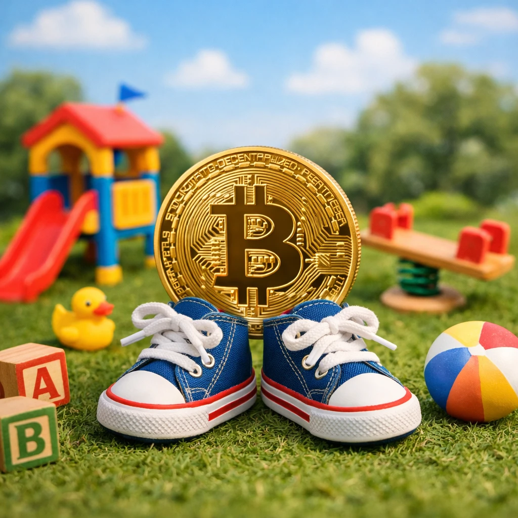 Bitcoin fiatal gyerekcipő