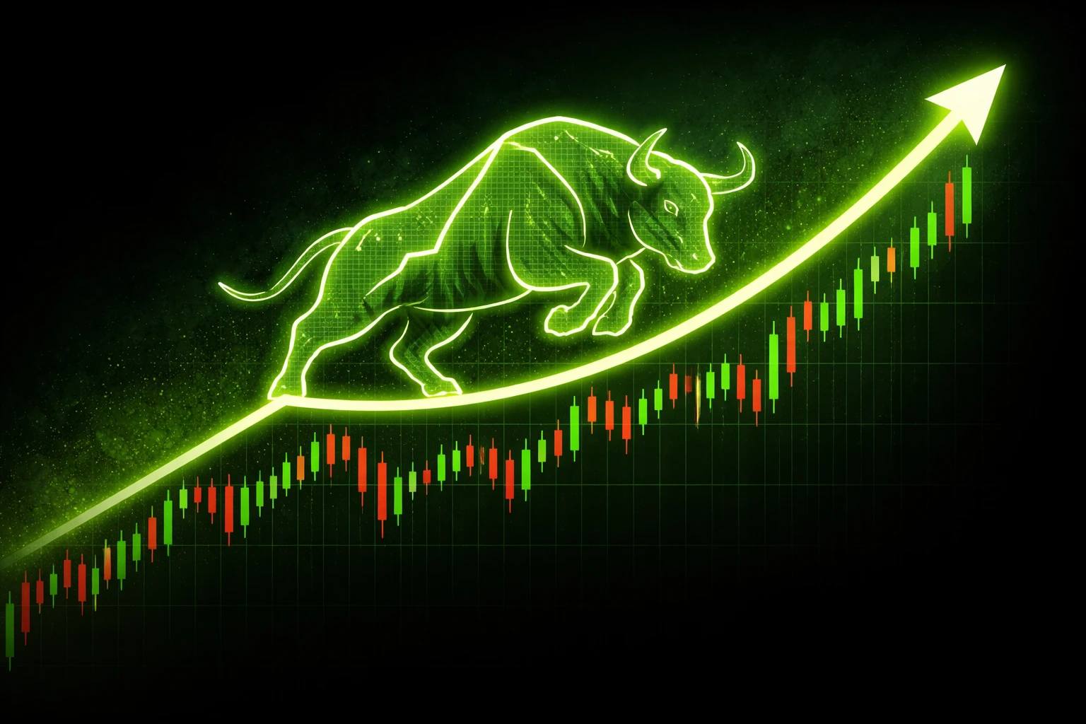 Bull Flag (Bikazászló) elemzés diagramm