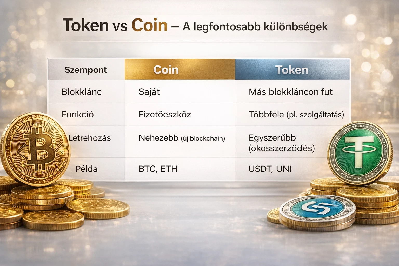 Token Coin összehasonlítása