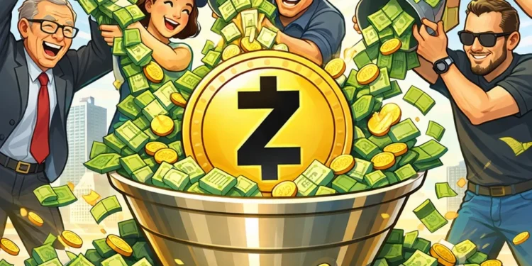 Zcash pénz emelkedik