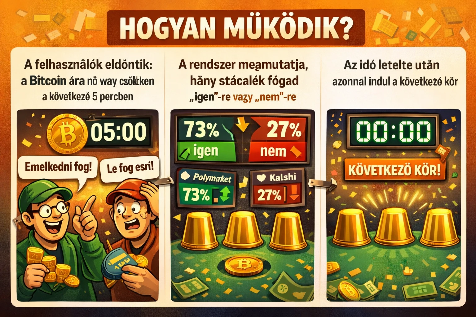 fogadás 5 perces működése