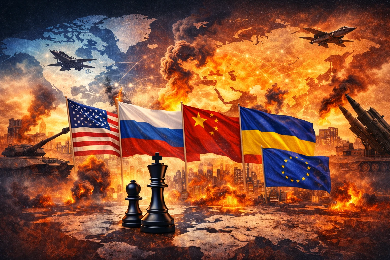 geopolitiká USA Oroszország nagyhatalmak Kína háború