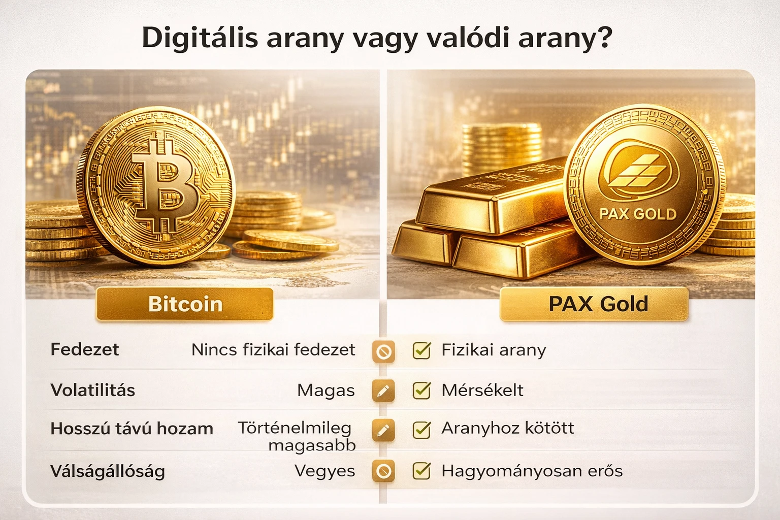 tokenizált arany digitális arany PAX Gold bitcoin