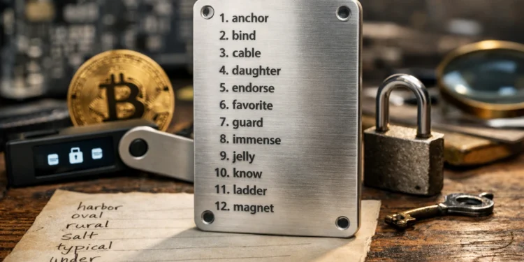 Seed phrase biztonság helyreállító kulcs