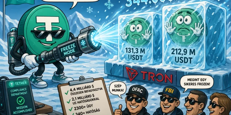 kripto befagyasztás fagyasztás Tether