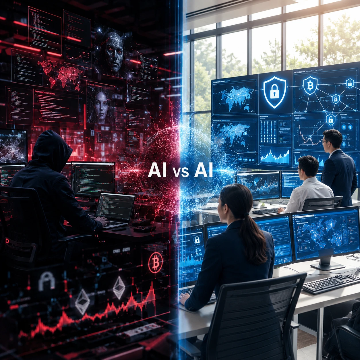 AI vs AI csalás hekker védelem védekezés
