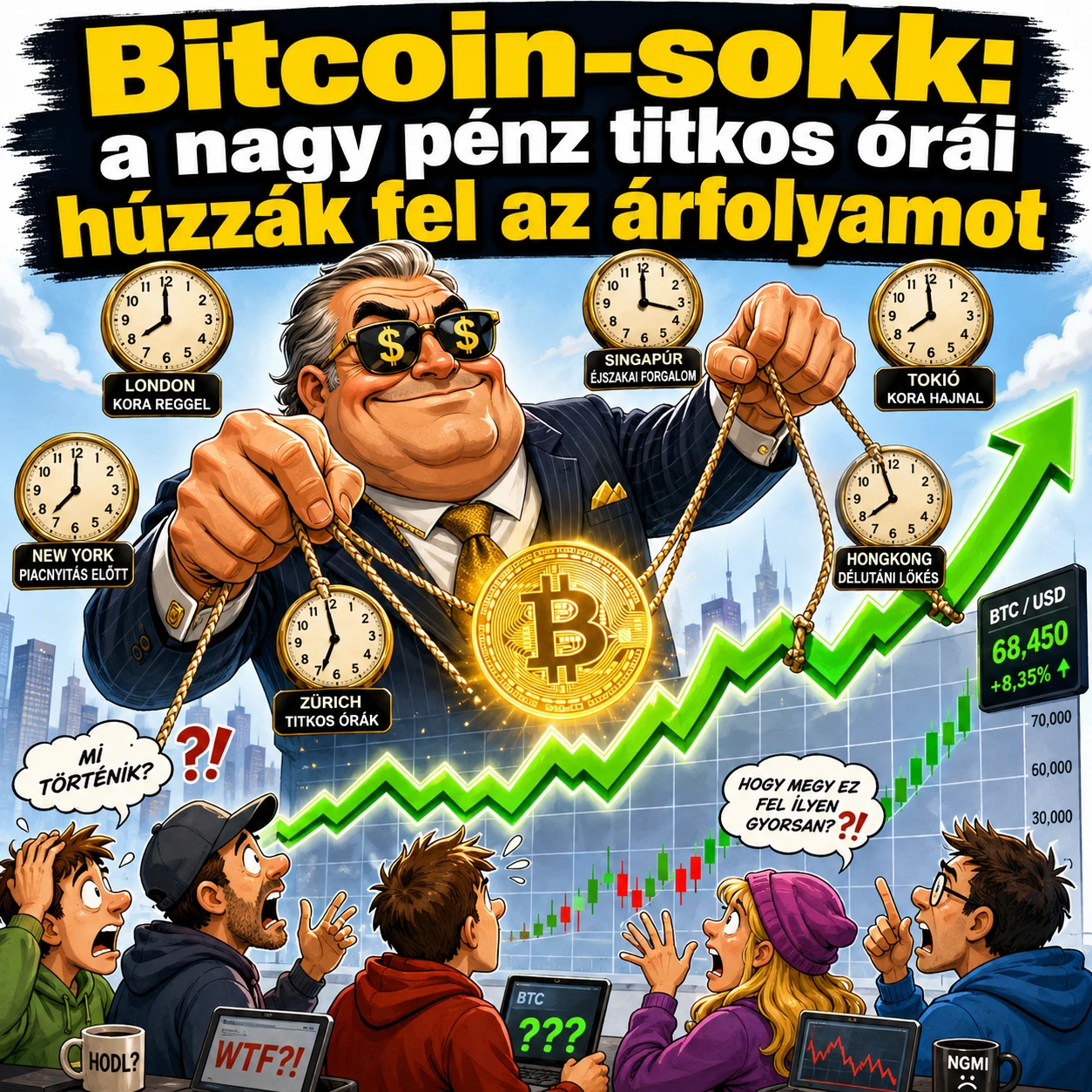 bitcoin sokk idő óra emelkedés csökkenés