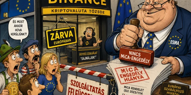 Binance MICA engedély felfüggesztés
