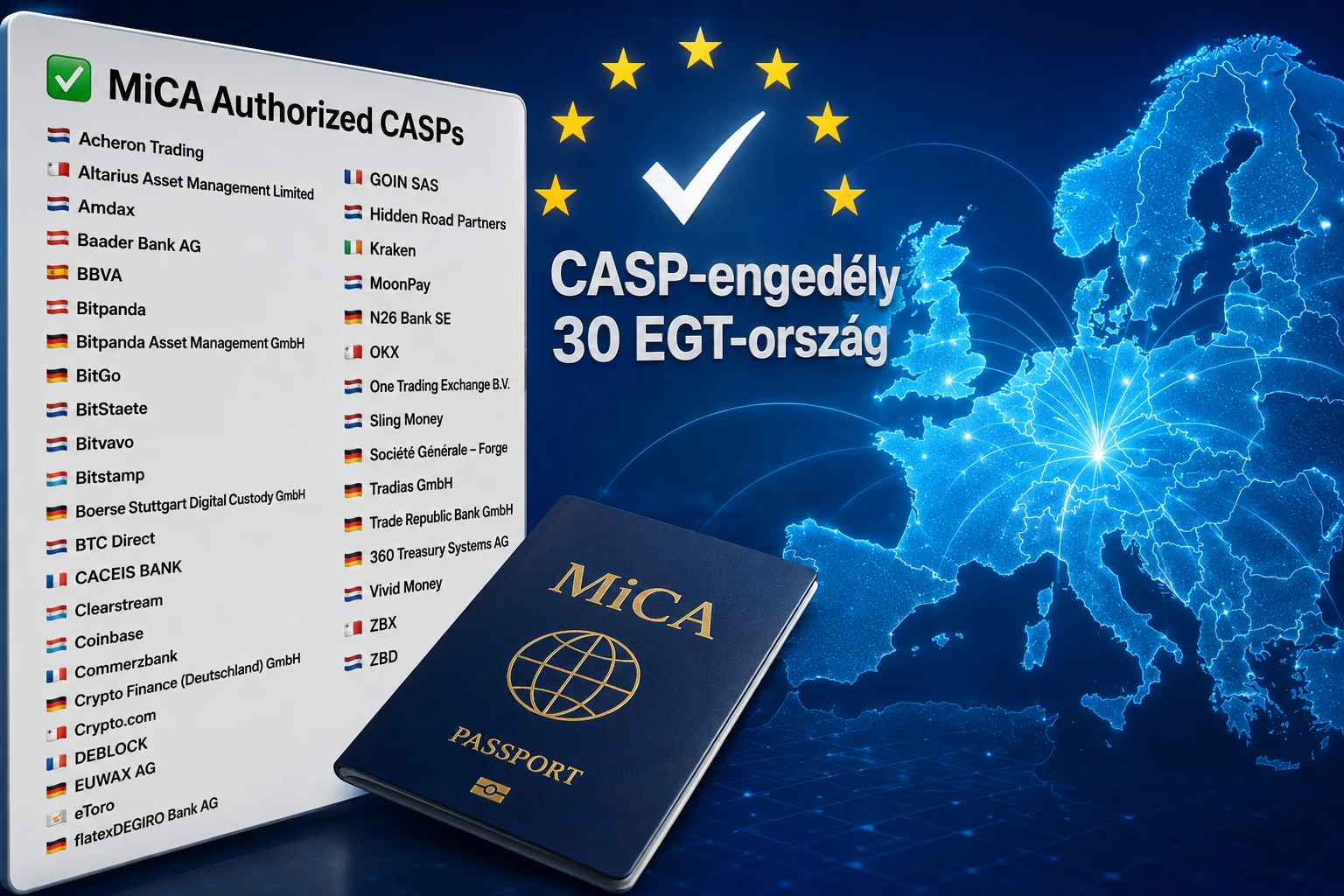 CASP-engedély 30 EGT-ország MICA
