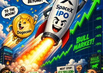 SpaceX IPO rakéta emelkedik Dogecoin rali
