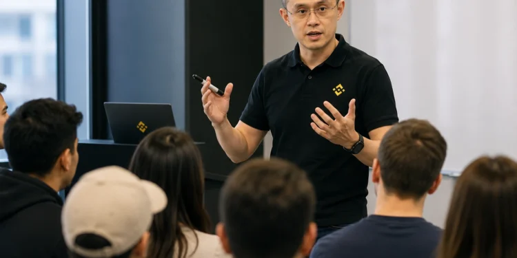 Changpeng Zhao oktat