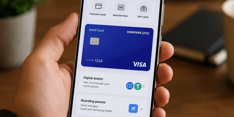 stabilcoinnal bővít a Samsung Wallet