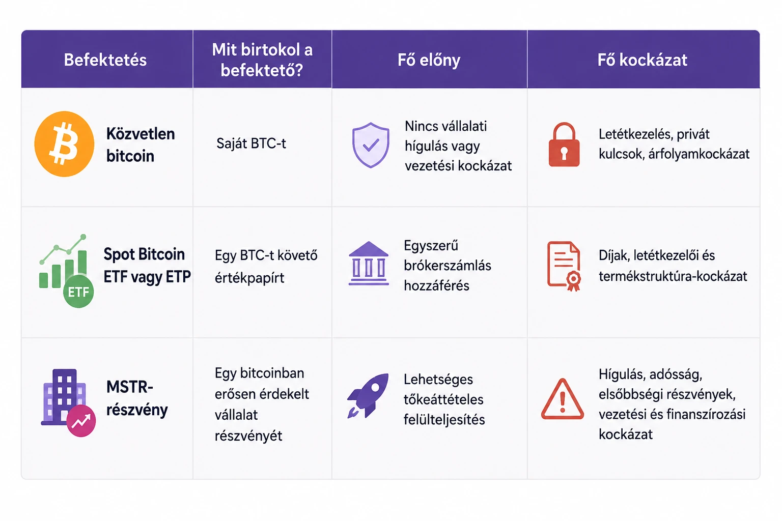 MSTR, bitcoin vagy spot Bitcoin ETF