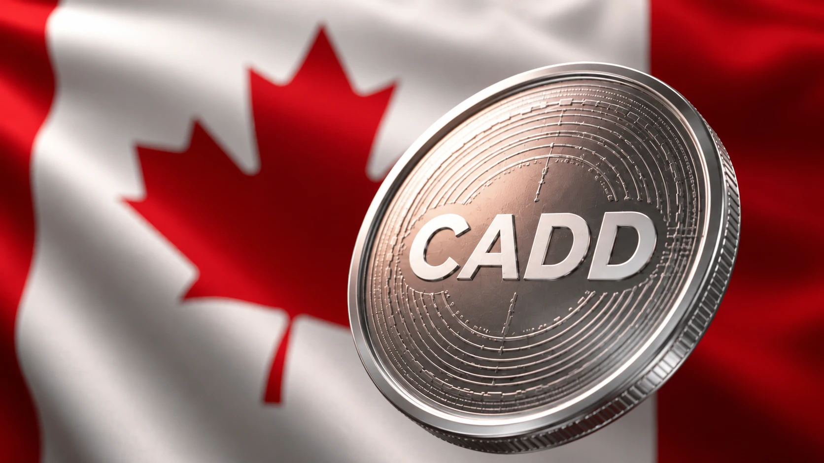 QCAD kanada stabilcoin zászló