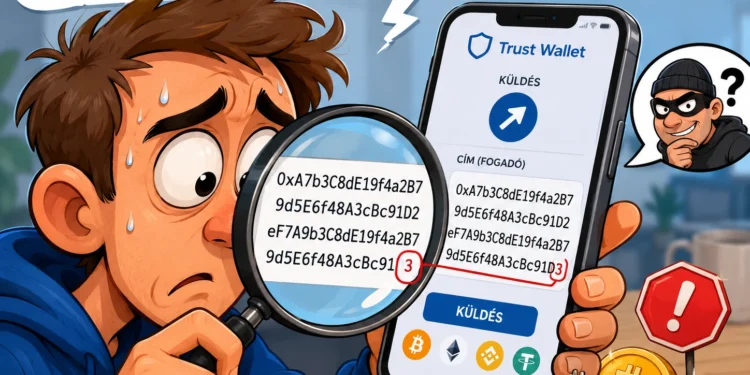 cím ellenőrzés kriptotárca Trust Wallet