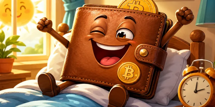 dormant ébred alvó Bitcoin tárca