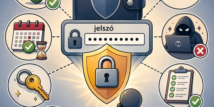 kriptotárca wallet jelszó