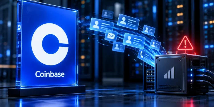 Coinbase ügyféladatok szivárgása elemző szolgáltató