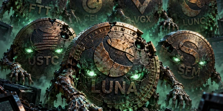 Zombitoken FTT CEL VGX LUNC USTC LUNA SafeMoon